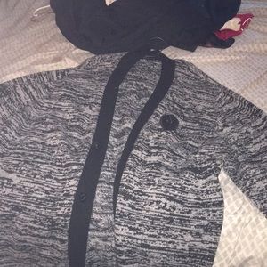 Winter knit button up sweater